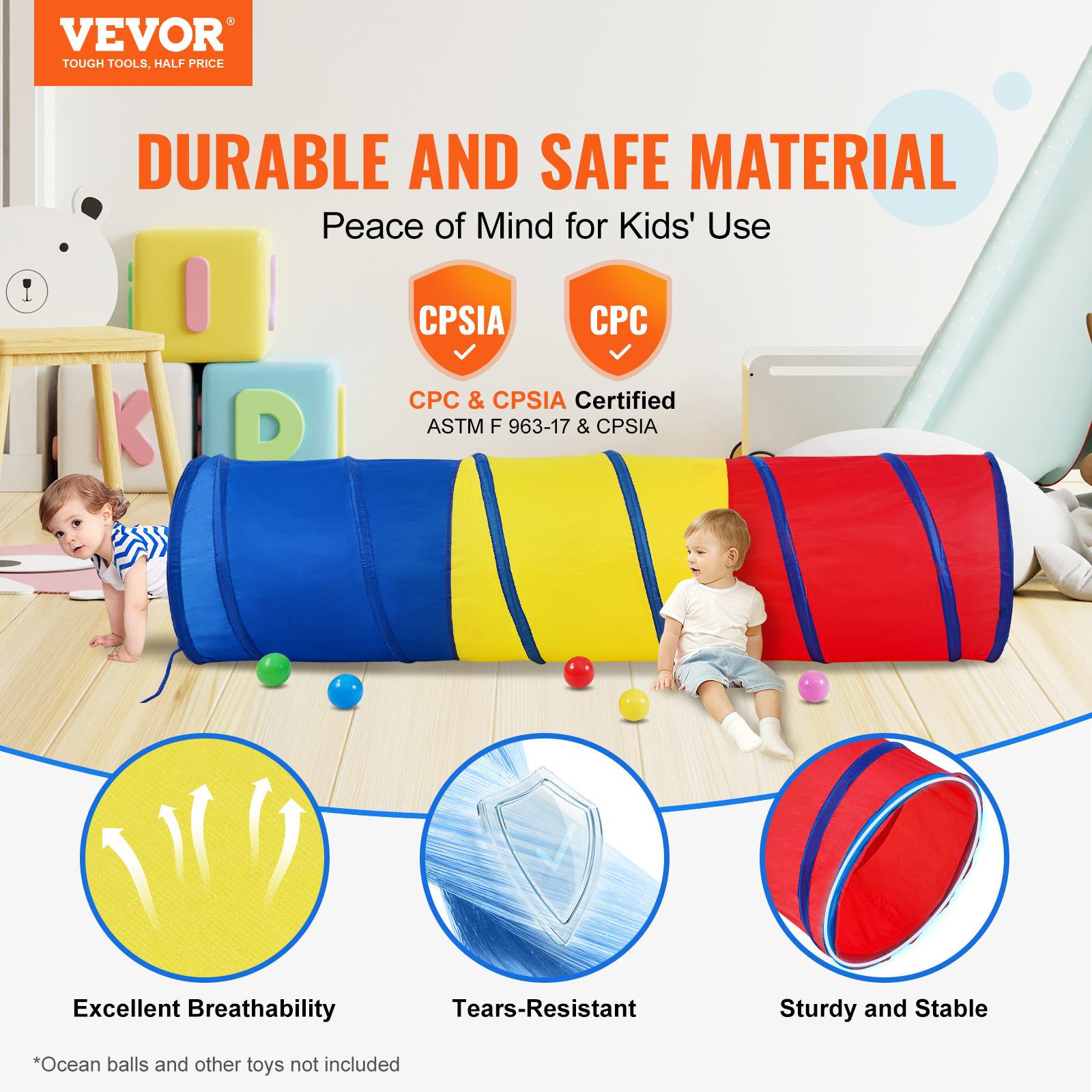 VEVOR Kids Play Tunnel Tent/ C - Kids Outdoor Wendy House avaliação e preço