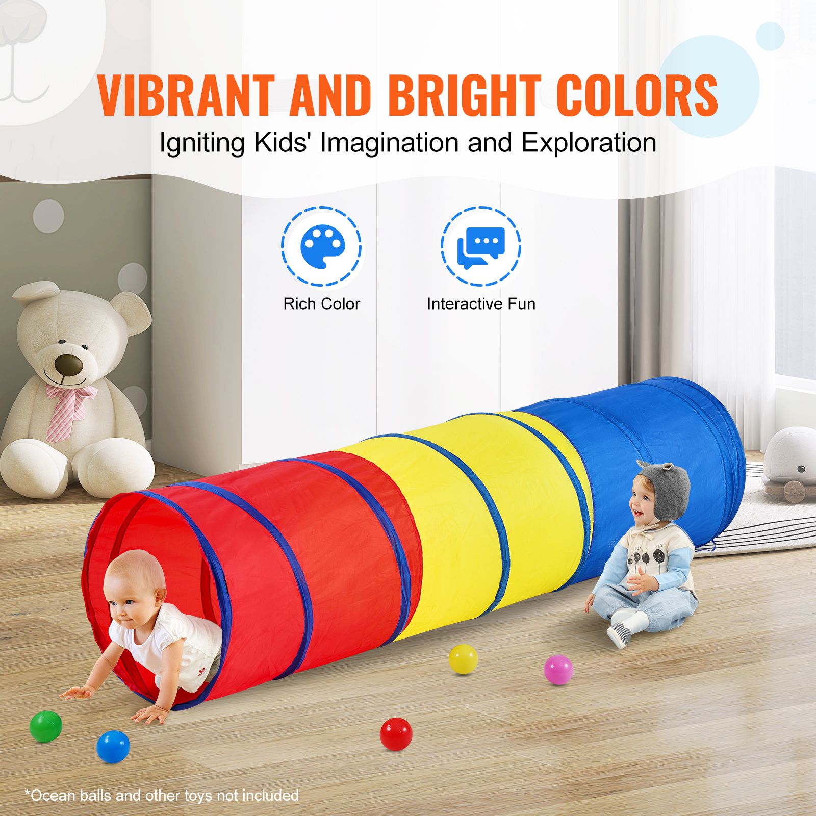 VEVOR Kids Play Tunnel Tent/ C - Kids Outdoor Wendy House avaliação e preço