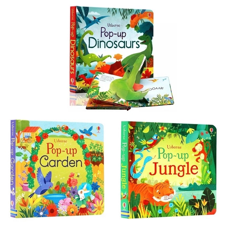 Usborne Pop Up Dinosaurs/Jungl - Kids Outdoor Tools avaliação e preço