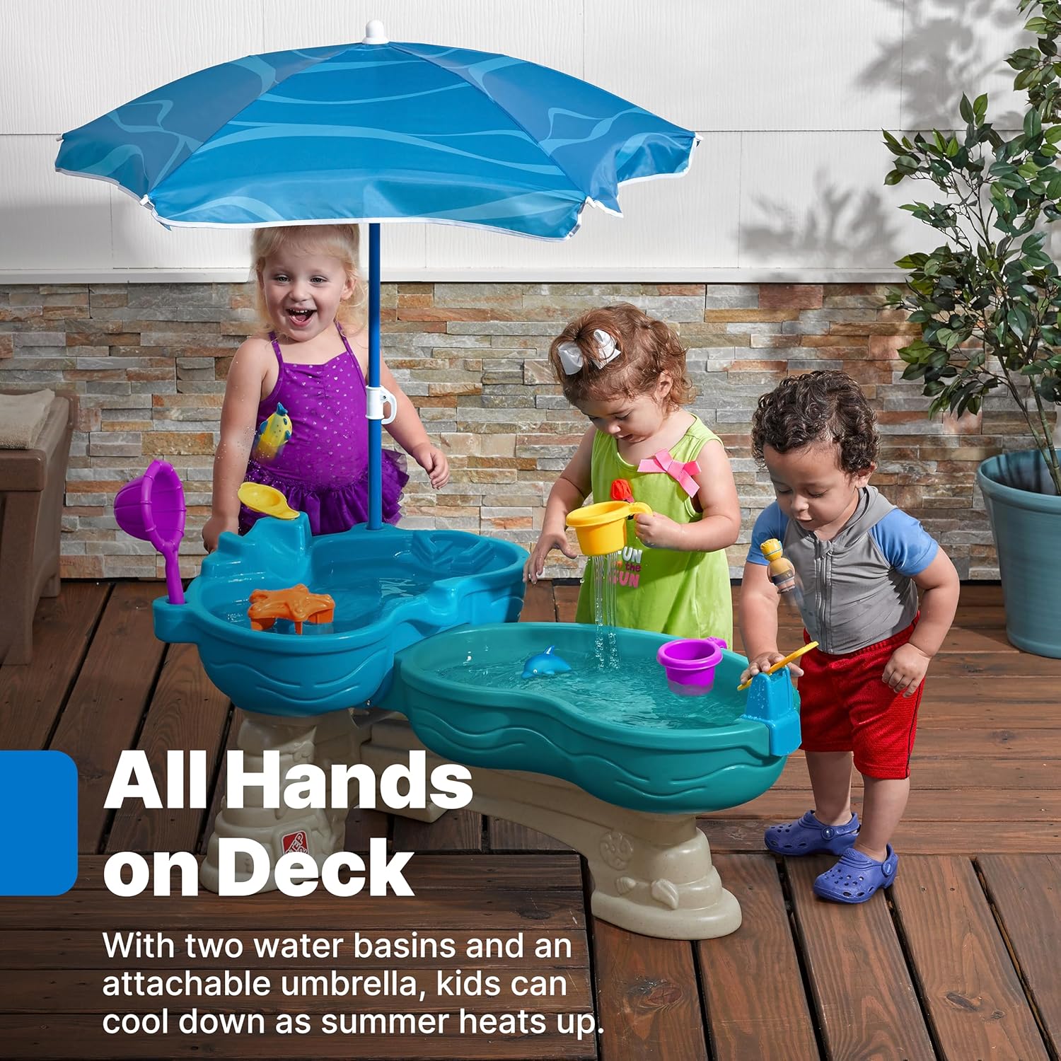 Two-Tier Water Table for Kids  - Kids Outdoor Frame avaliação e preço