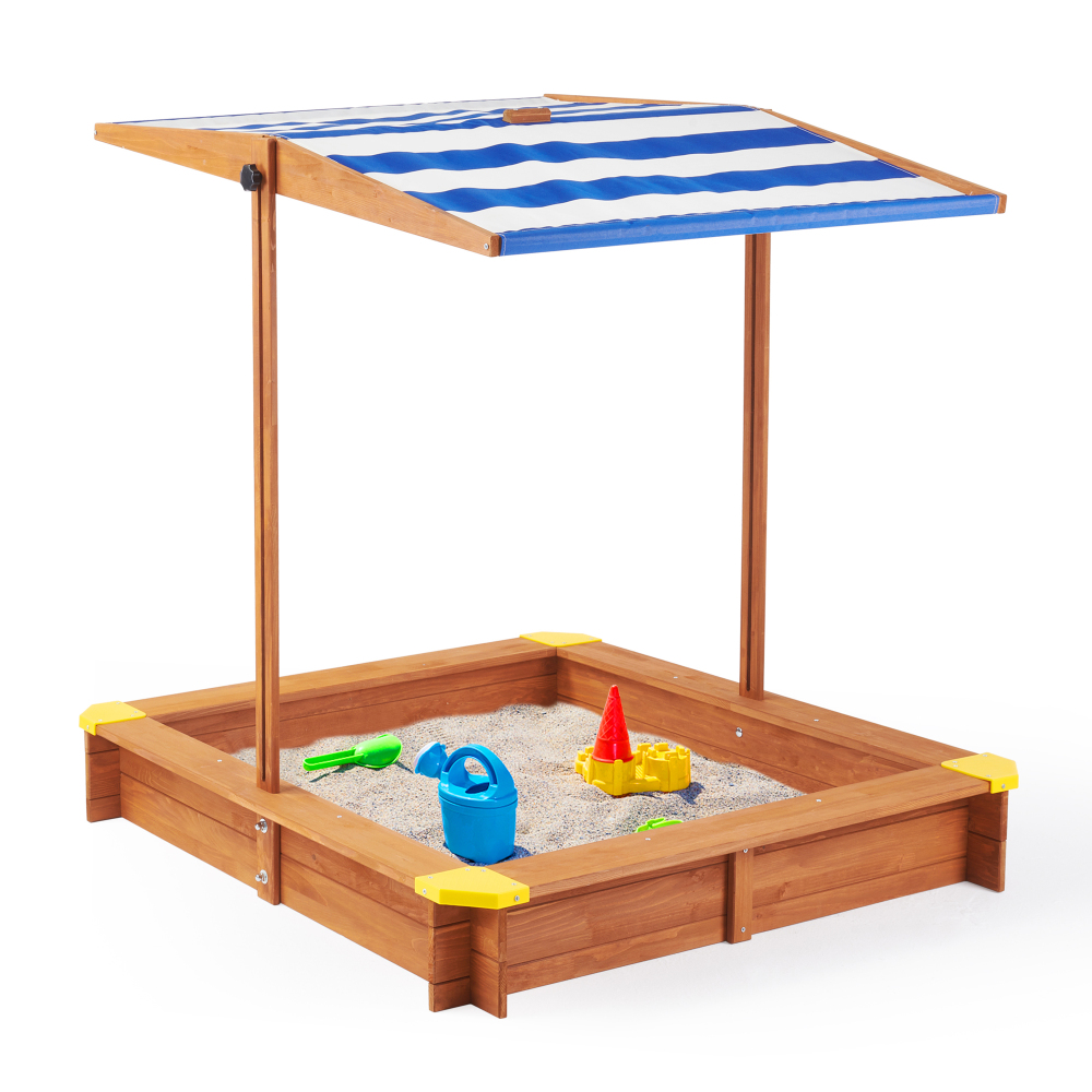 Wooden Kids Picnic Table, Sand - Kids Outdoor Umbrella avaliação e preço