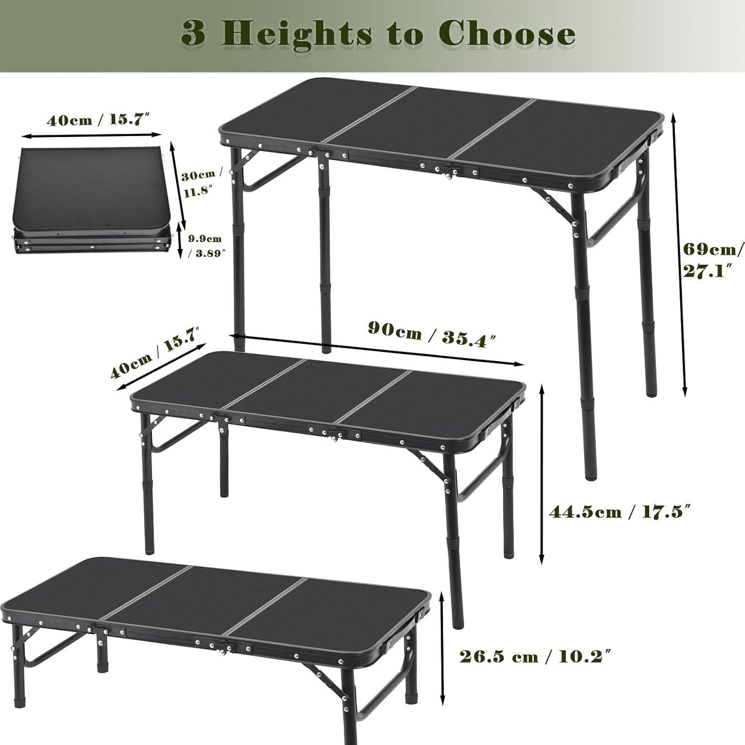 Portable Folding Camping Table - Kids Outdoor Folding Table avaliação e preço
