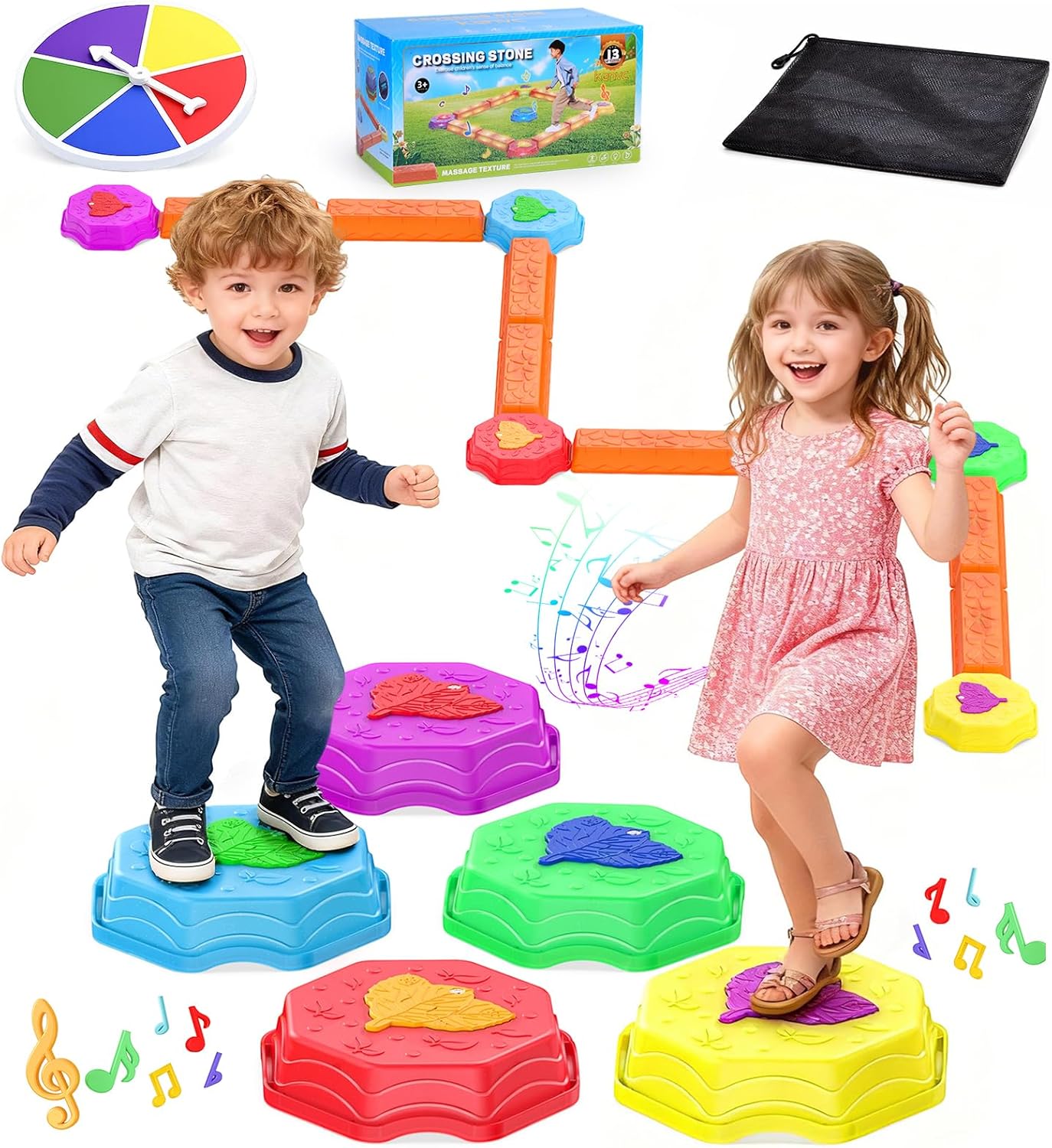 Light Up Musical Balance Beam  - Kids Outdoor Balance Beam avaliação e preço