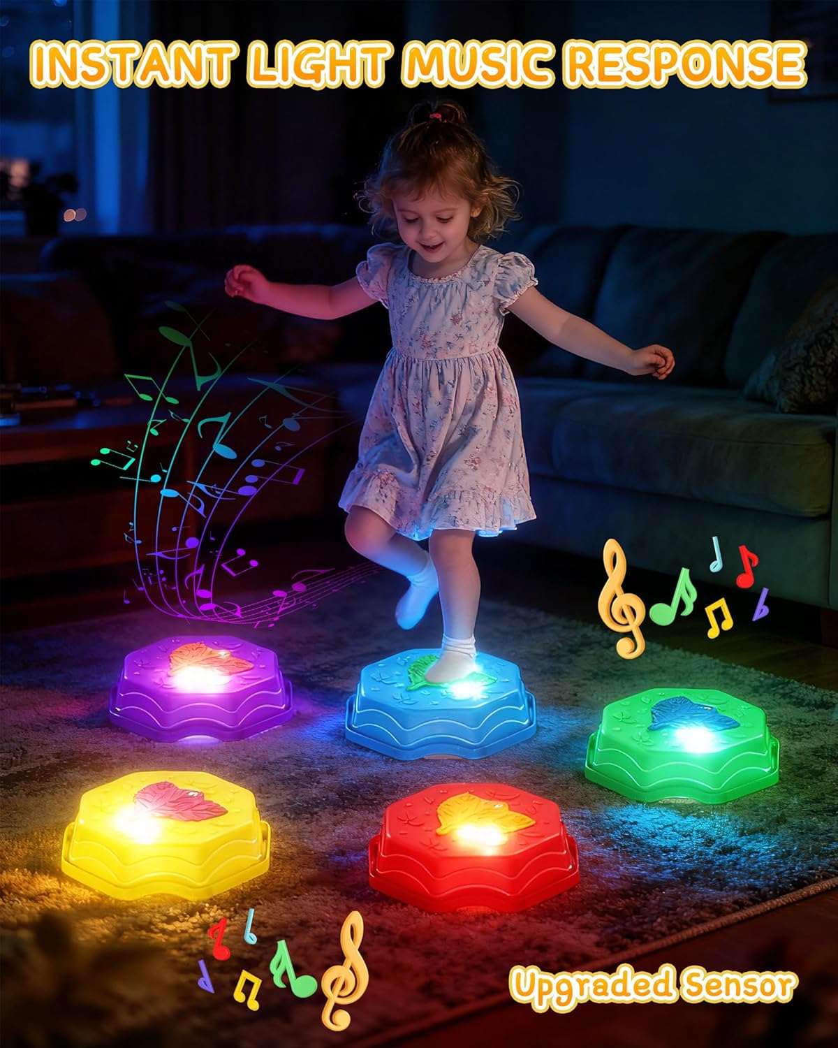 Light Up Musical Balance Beam  - Kids Outdoor Balance Beam avaliação e preço