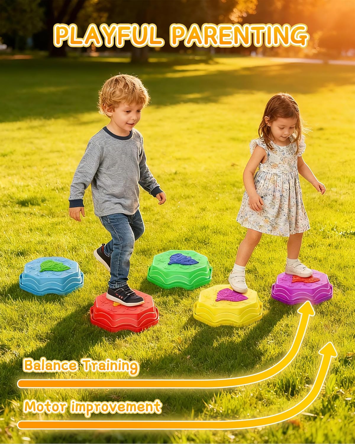 Light Up Musical Balance Beam  - Kids Outdoor Balance Beam avaliação e preço