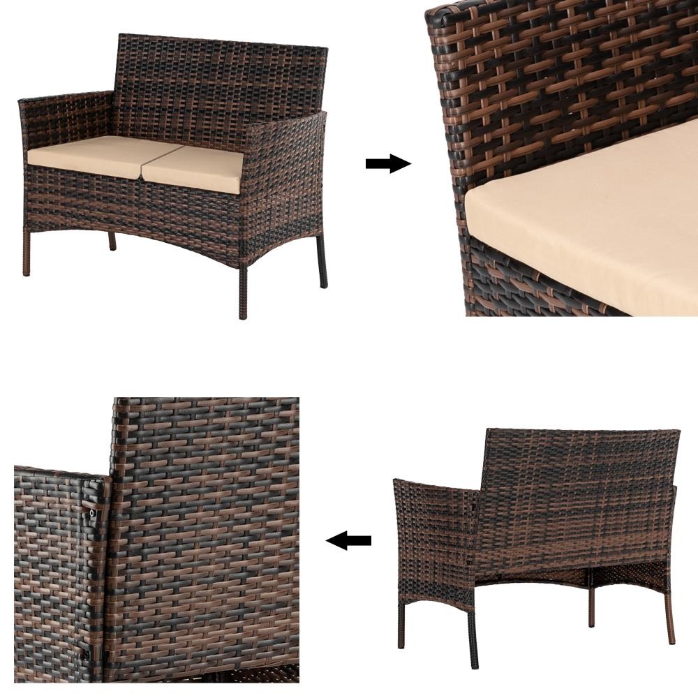 4 Pieces Outdoor Patio Rattan  - Kids Outdoor Chair And Table avaliação e preço