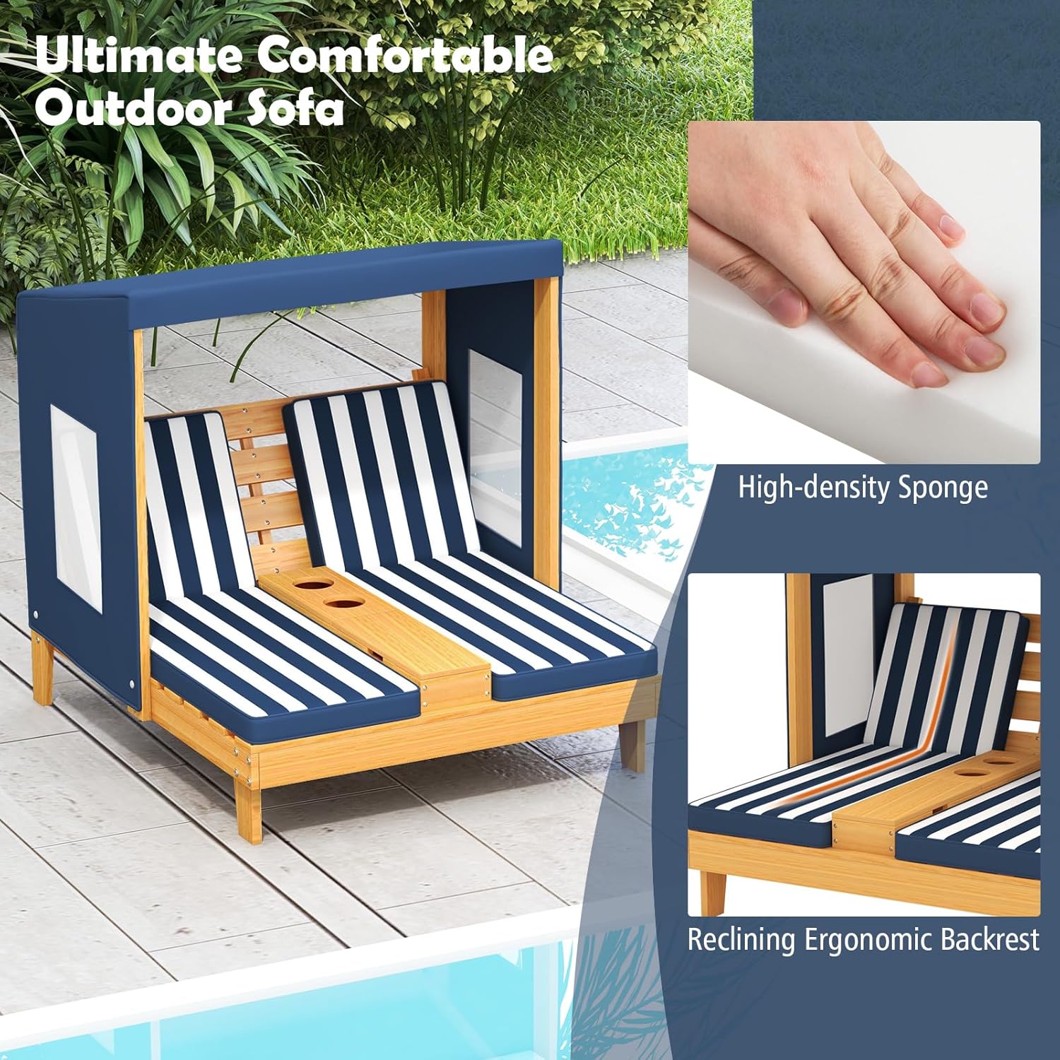 Kids Chaise Lounge Chair Outdo - Kids Outdoor Lounge Furniture avaliação e preço