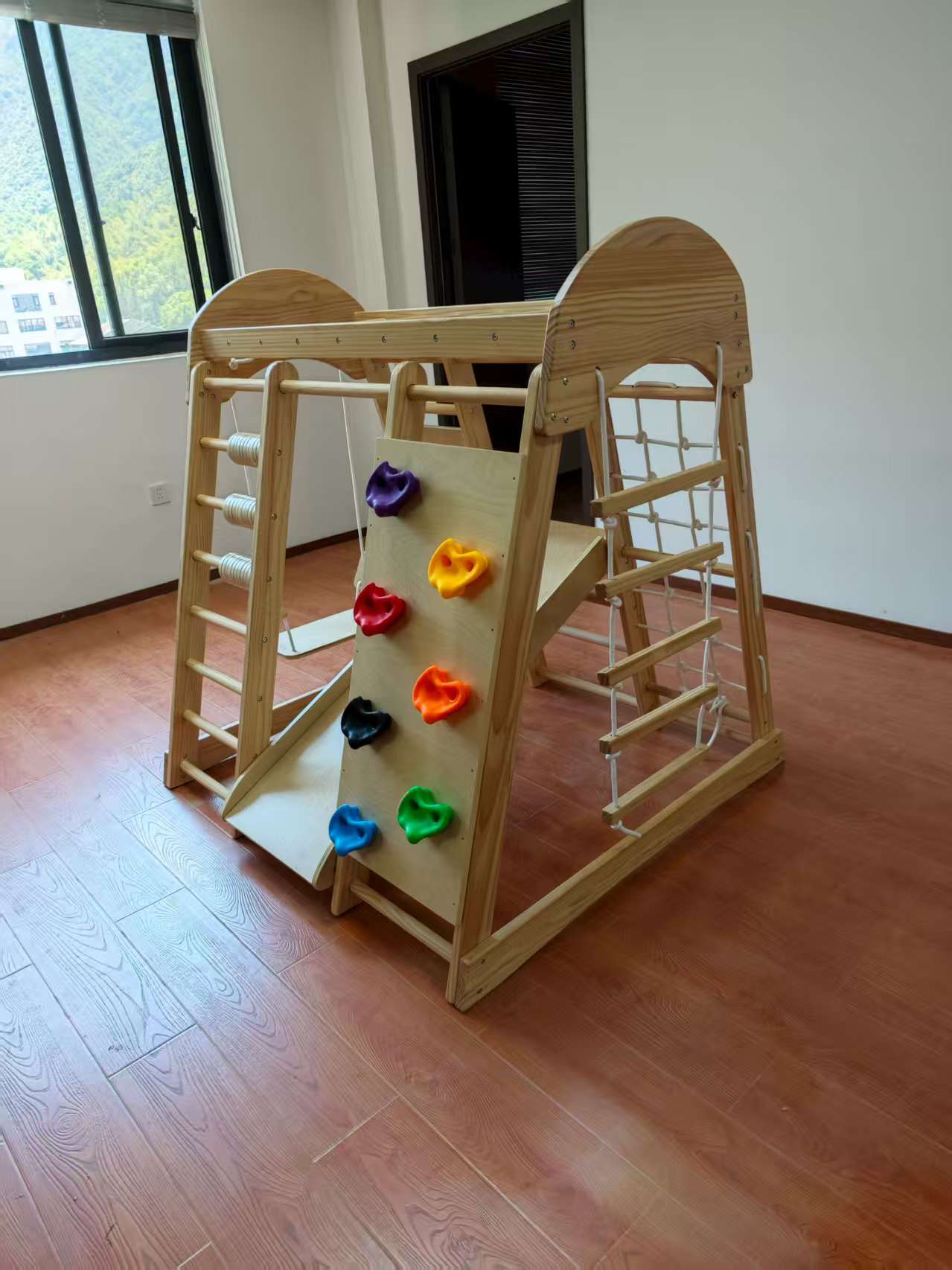 Wooden Kids Climbing Frame Lad - Kids Outdoor Frame avaliação e preço