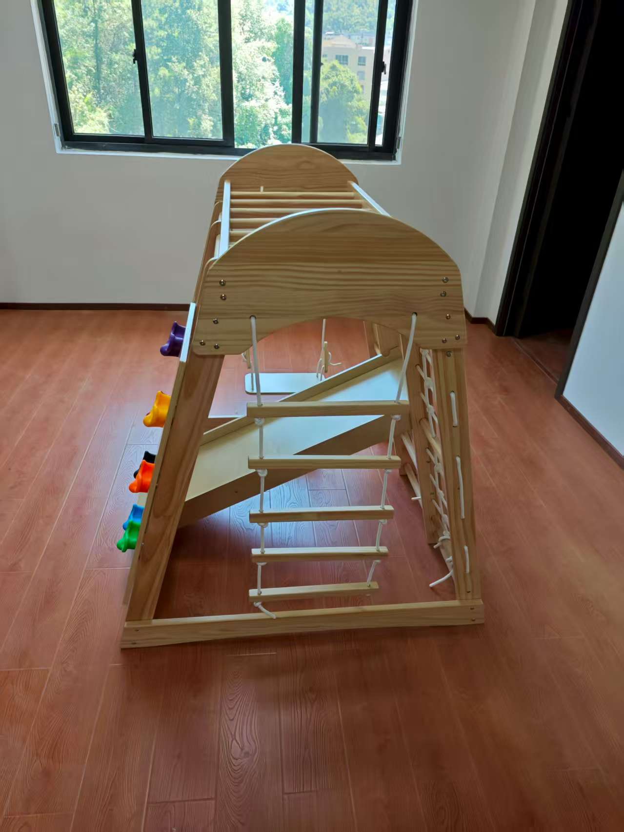 Wooden Kids Climbing Frame Lad - Kids Outdoor Frame avaliação e preço