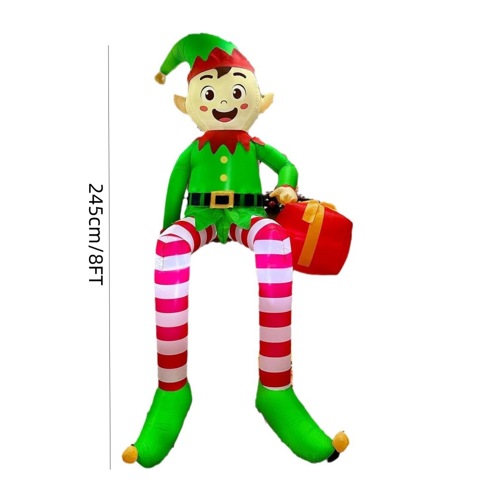 8FT Christmas Inflatables Sitt - Kids Outdoor Play Equipment avaliação e preço