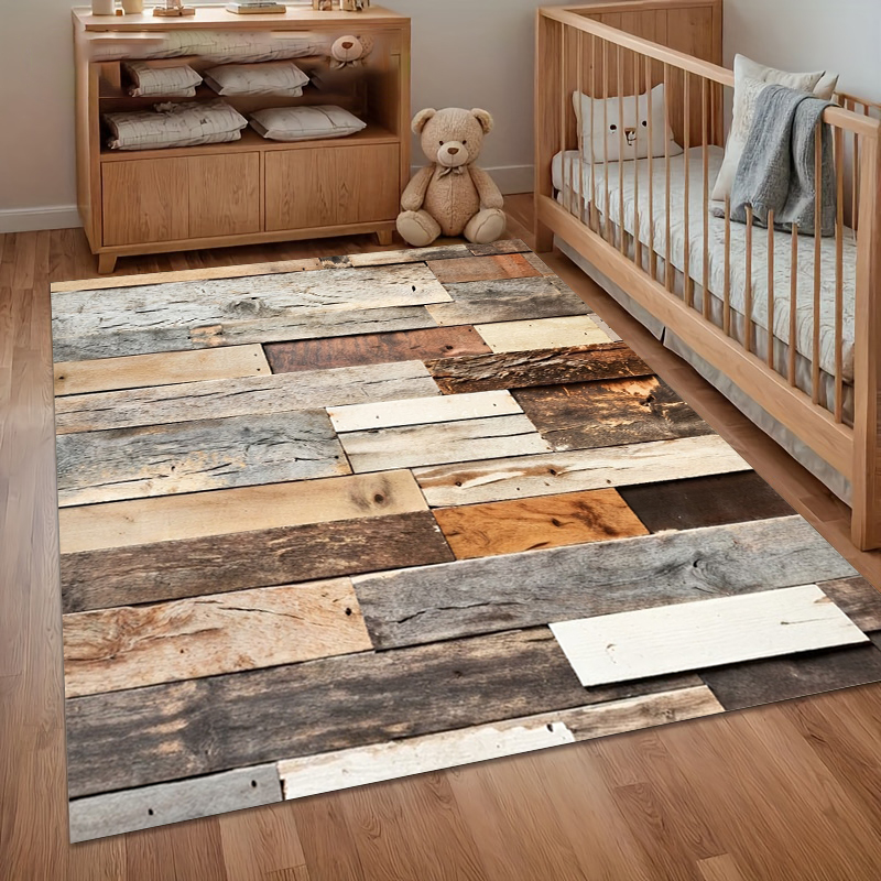 Anti-slip Carpet 3D Wood Grain - Kids Outdoor Chair And Table avaliação e preço
