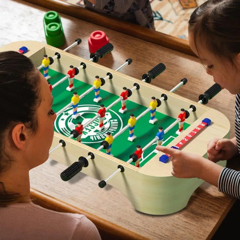 Mini Wooden Table Football Gam - Kids Outdoor Folding Table avaliação e preço