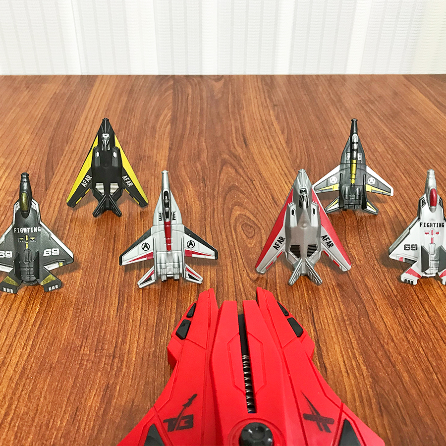 6pcs Fighter Plane Red Launche - Kids Outdoor Play Equipment avaliação e preço