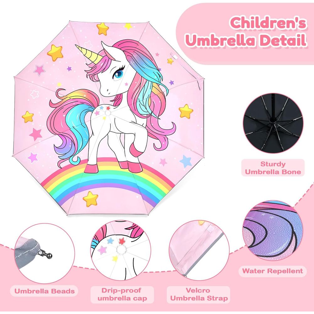 UV-Resistant Compact Kids Umbr - Kids Outdoor Umbrella avaliação e preço