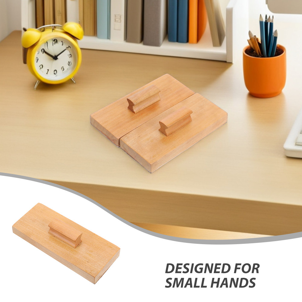 4Pcs Wooden Sandpaper Rhythm B - Kids Outdoor Education avaliação e preço