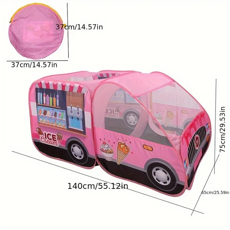 Kids Portable Pink Dessert Tru - Kids Outdoor Wendy House avaliação e preço