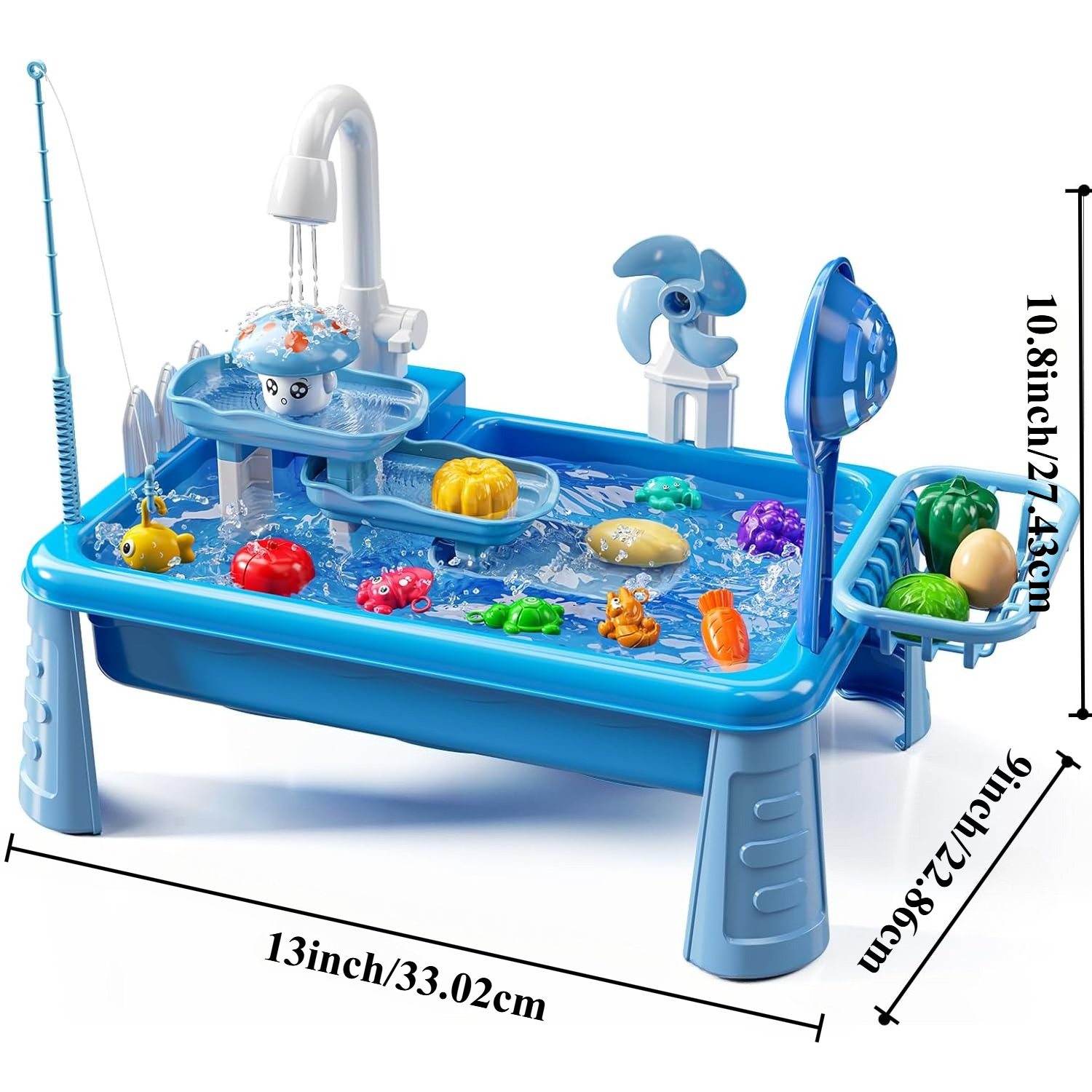 Water Table Play Sink Toy for  - Kids Outdoor Folding Table avaliação e preço