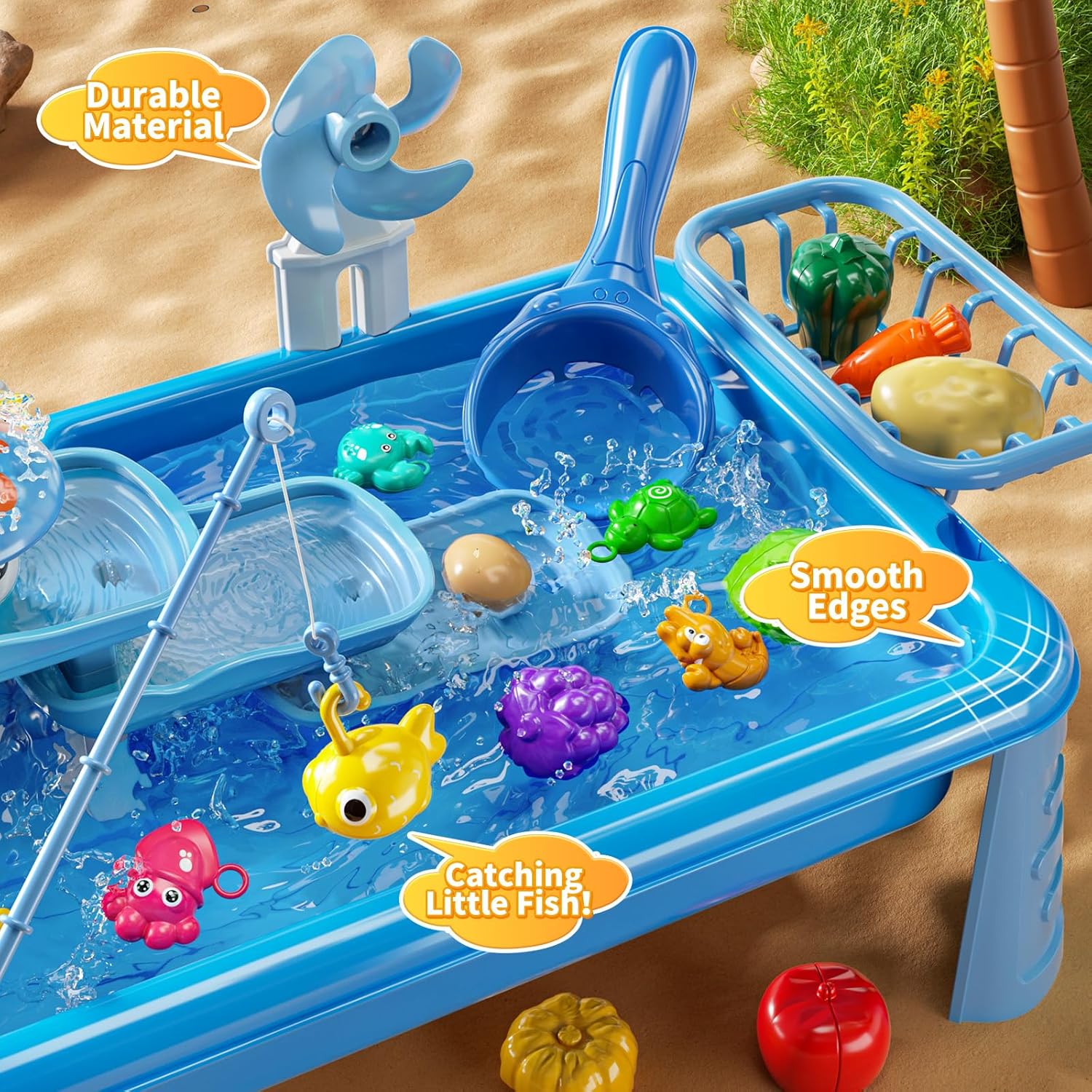 Water Table Play Sink Toy for  - Kids Outdoor Folding Table avaliação e preço