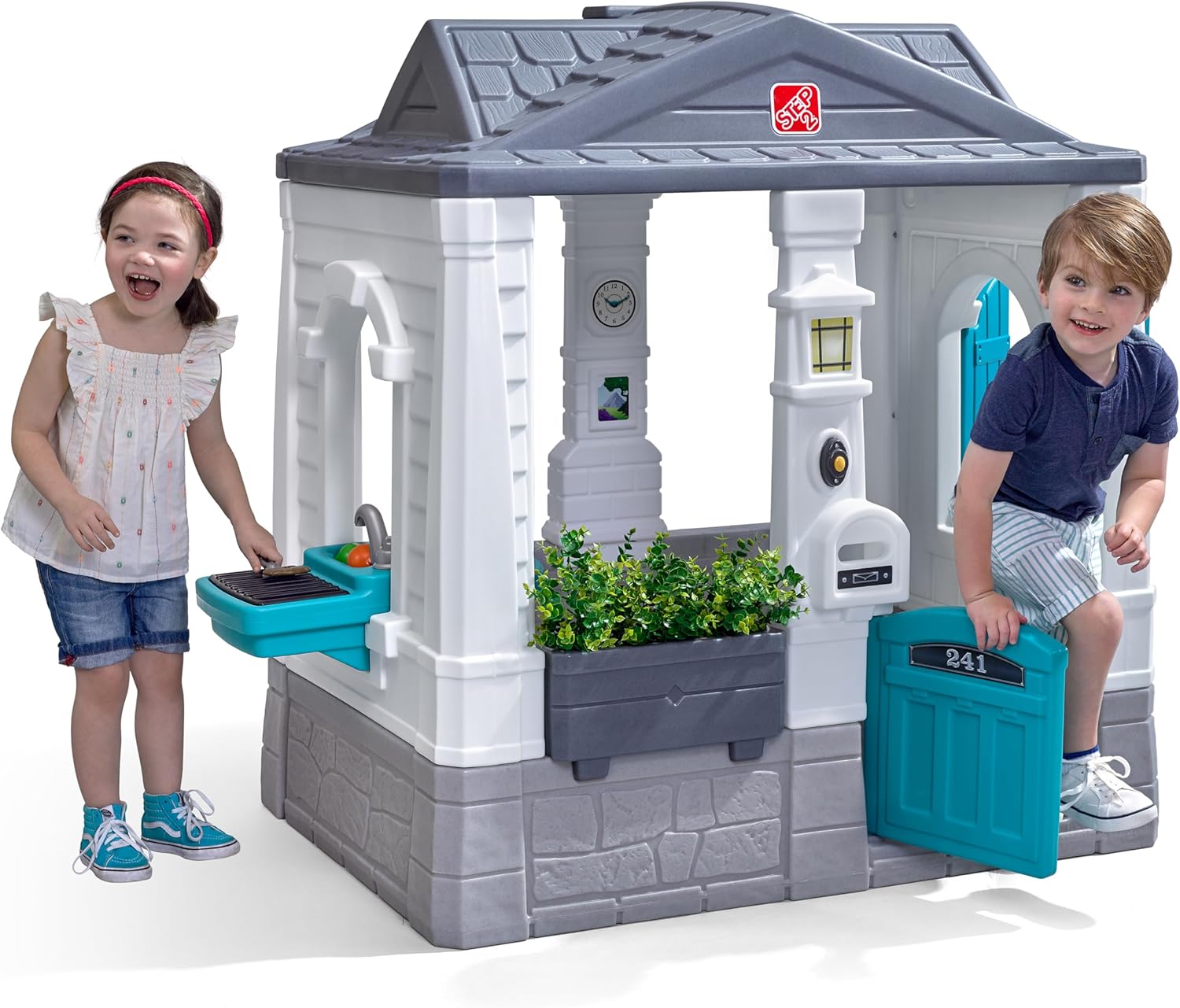 Neat & Tidy Cottage Kids Playh - Kids Outdoor Wooden Playset avaliação e preço