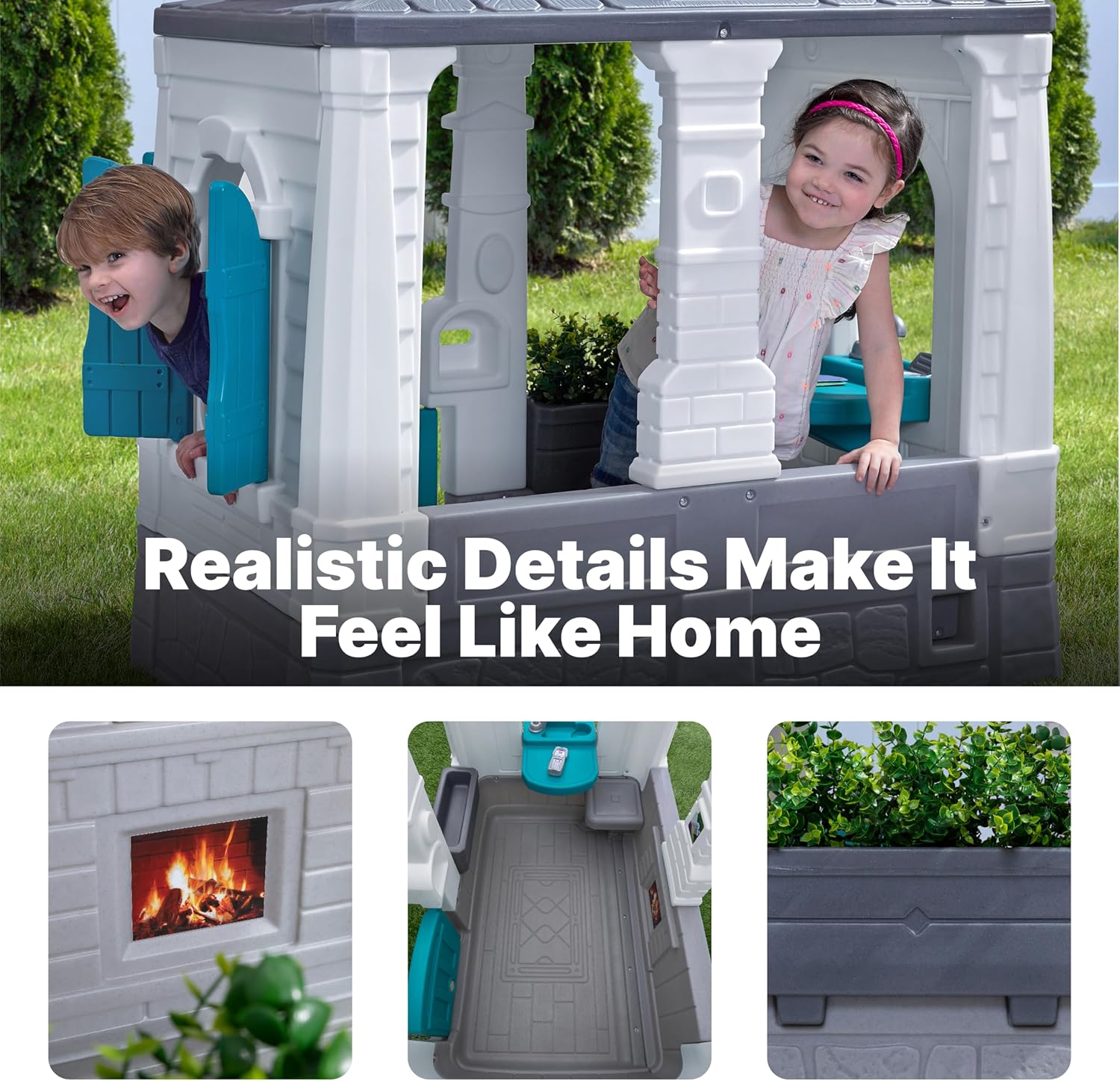 Neat & Tidy Cottage Kids Playh - Kids Outdoor Wooden Playset avaliação e preço