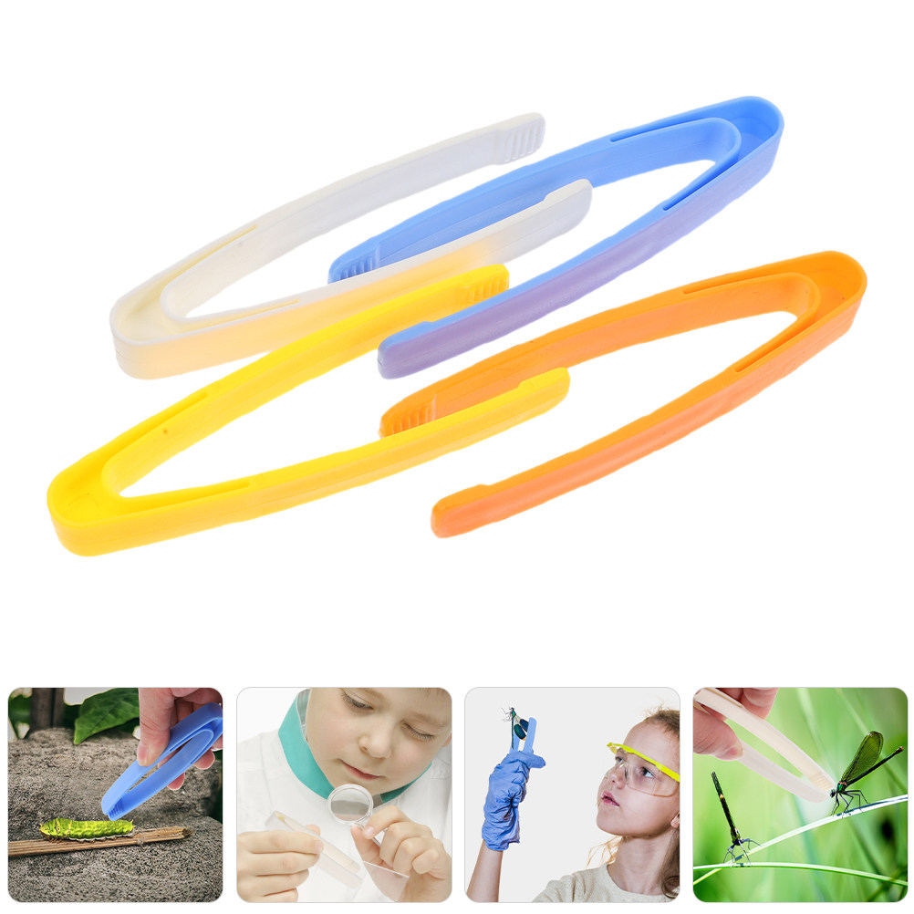 24Pcs Flat Head Tweezers Kids  - Kids Outdoor Tools avaliação e preço