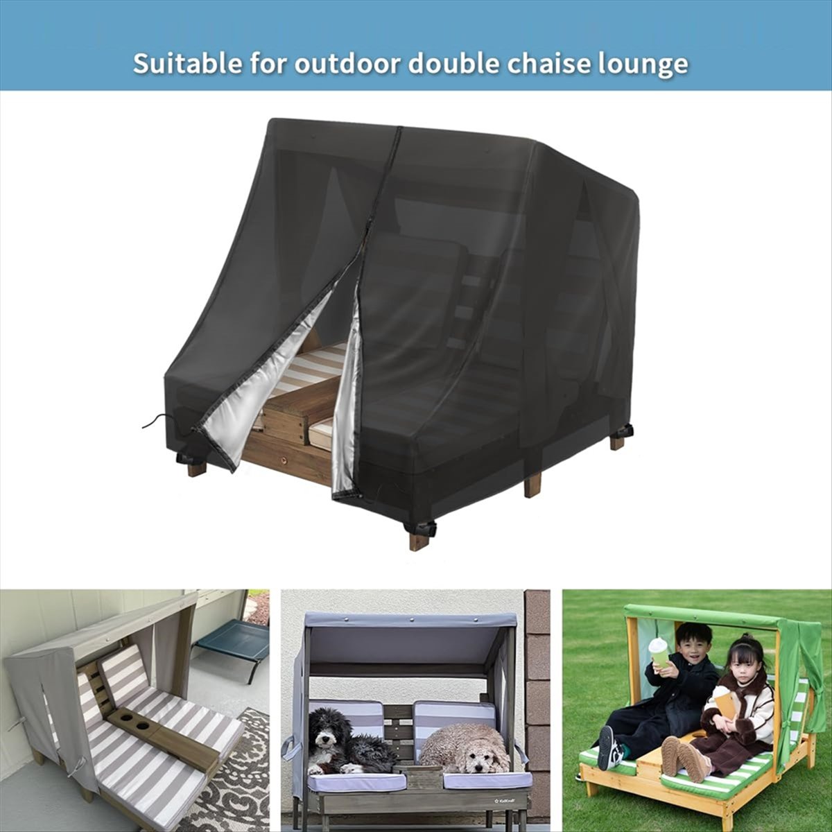 ABLQ Outdoor Chaise Lounge Cov - Kids Outdoor Lounge Furniture avaliação e preço