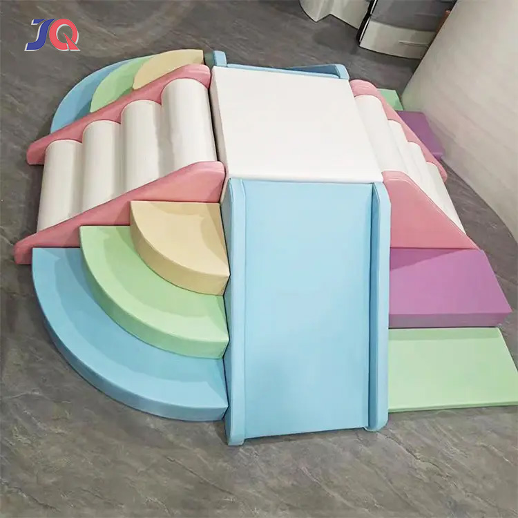 Macaroon-Colored Kids Soft Pla - Kids Outdoor Play Equipment avaliação e preço