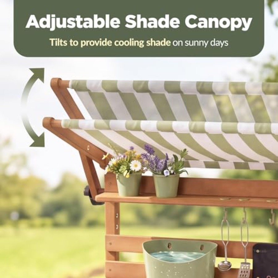 Outdoor mud kitchen for kids:  - Kids Outdoor Wooden Playset avaliação e preço
