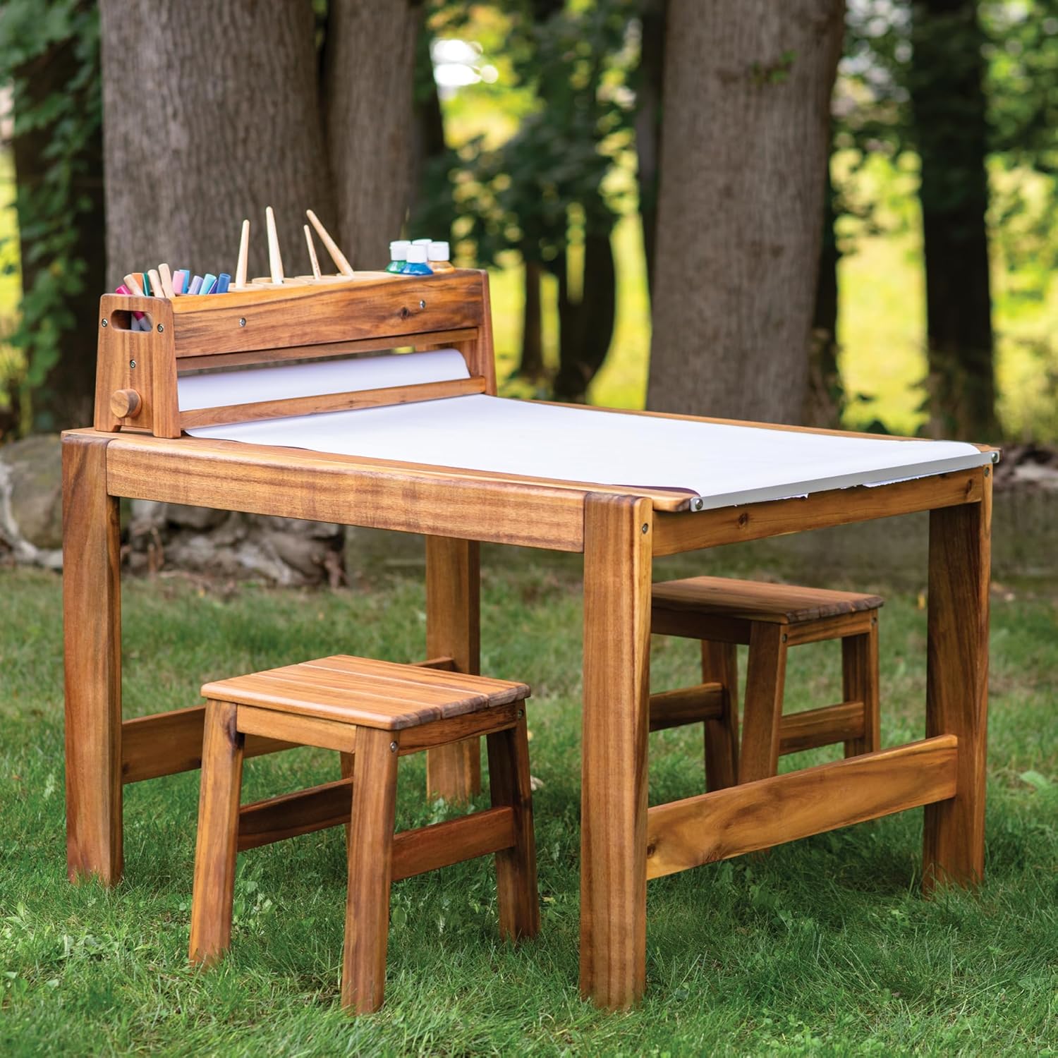 Acadia Outdoor Art Table and S - Kids Outdoor Chair And Table avaliação e preço