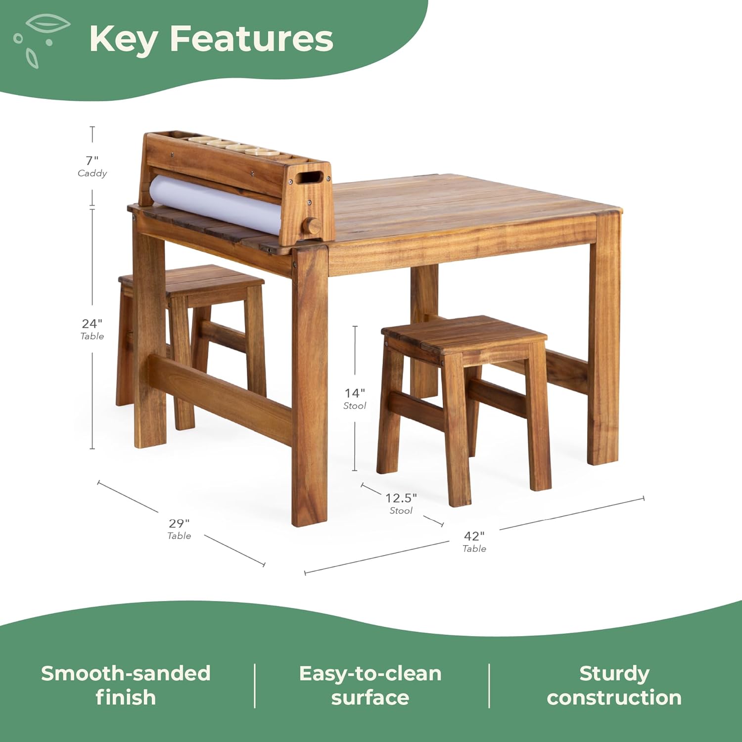 Acadia Outdoor Art Table and S - Kids Outdoor Chair And Table avaliação e preço