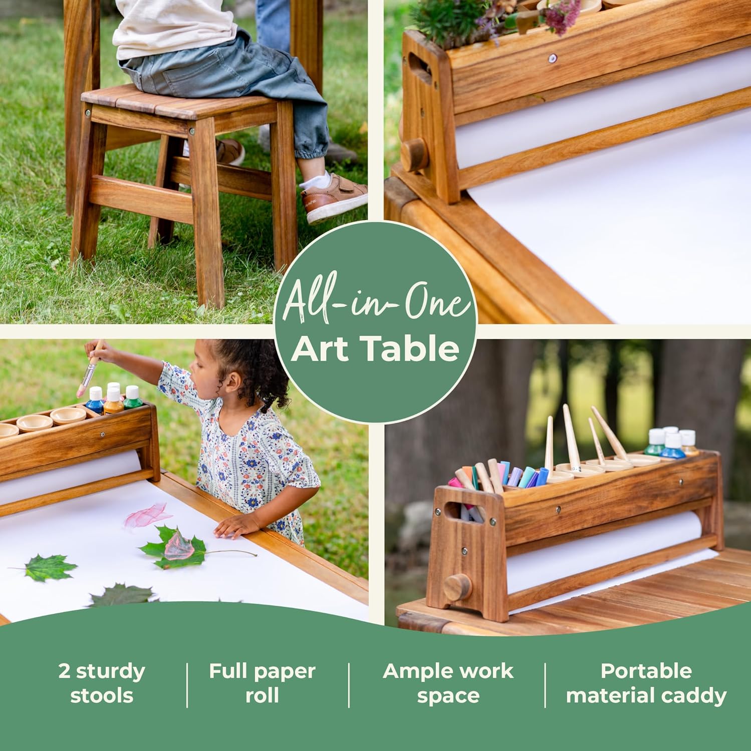 Acadia Outdoor Art Table and S - Kids Outdoor Chair And Table avaliação e preço