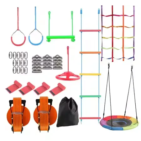 Warrior Obstacle Course Kit fo - Kids Outdoor Monkey Bar Set avaliação e preço