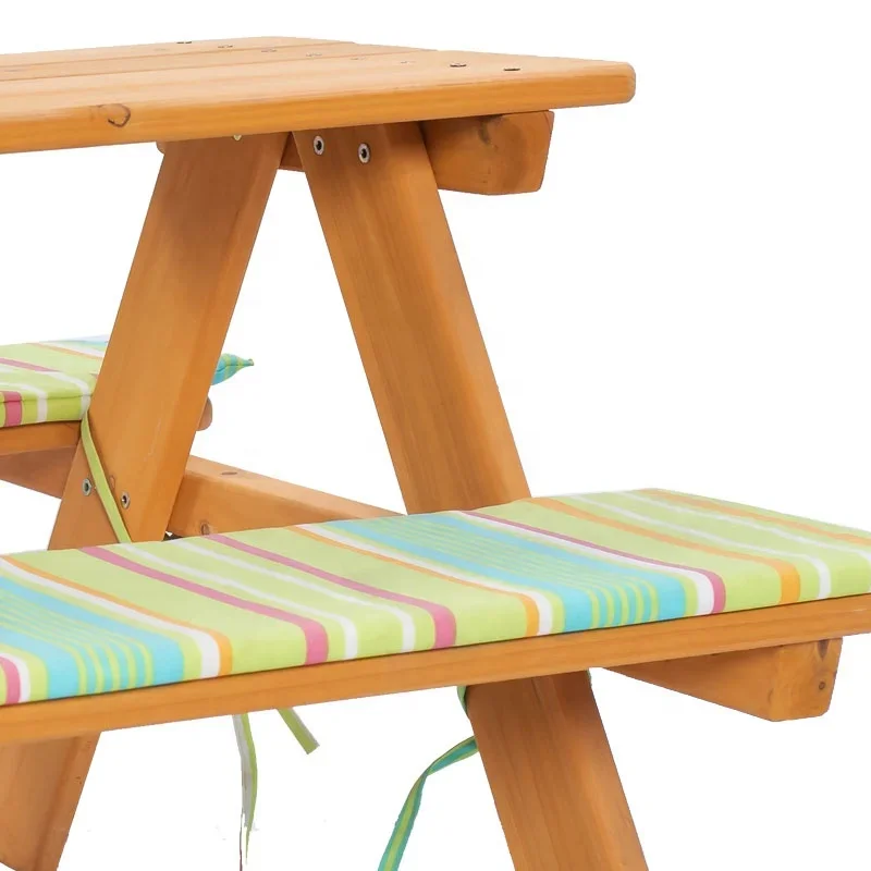 -Outdoor furniture wood kids t - Kids Outdoor Chair And Table avaliação e preço