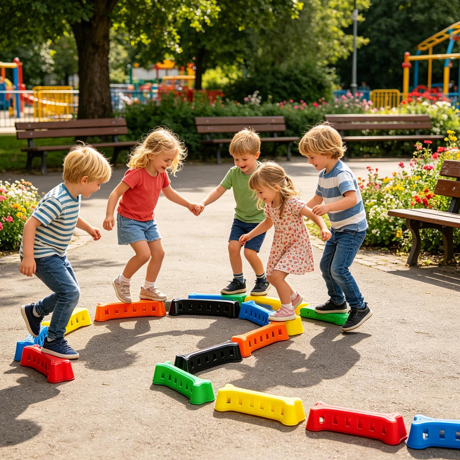Kids Balance Beam Stackable No - Kids Outdoor Balance Beam avaliação e preço