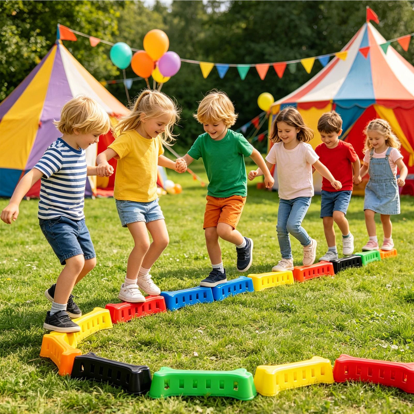 Kids Balance Beam Stackable No - Kids Outdoor Balance Beam avaliação e preço