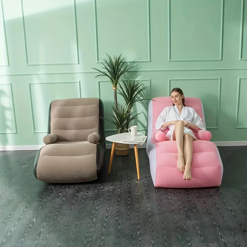 Inflatable Lazy Sofa Flocking  - Kids Outdoor Lounge Furniture avaliação e preço
