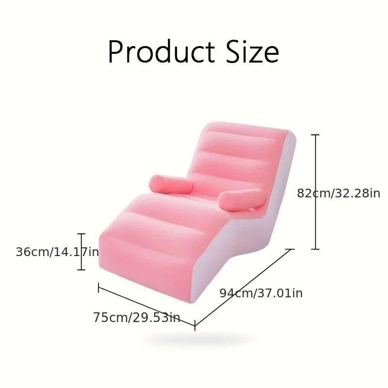 Inflatable Lazy Sofa Flocking  - Kids Outdoor Lounge Furniture avaliação e preço