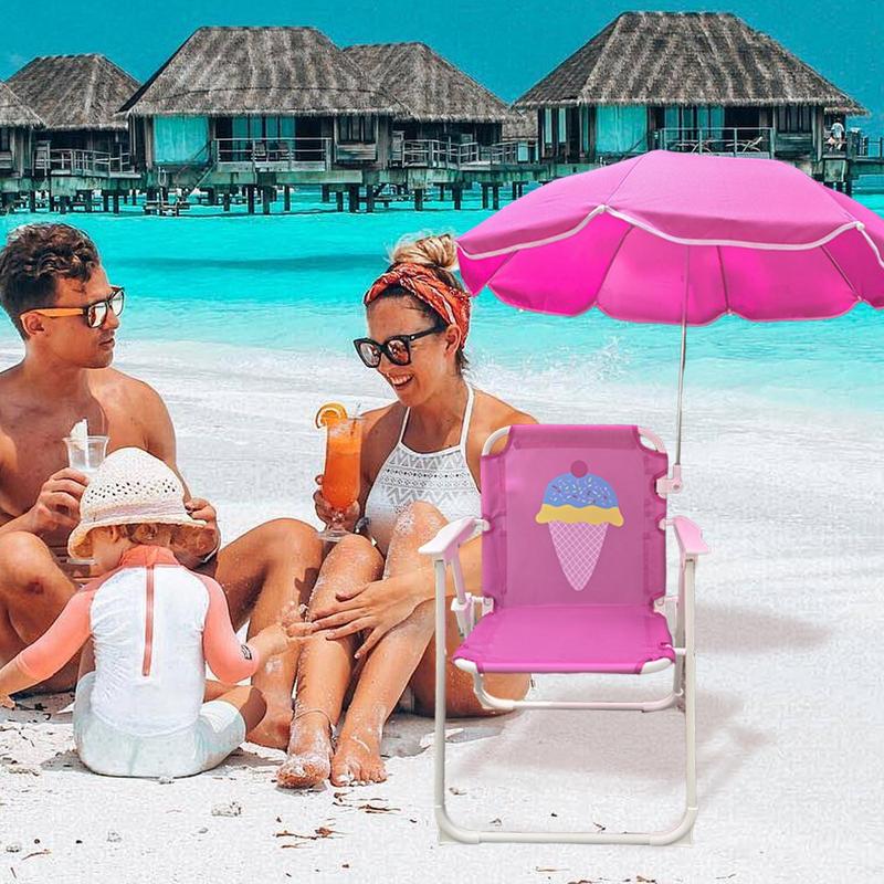 Kids Umbrella Chair Beach Sand - Kids Outdoor Umbrella avaliação e preço