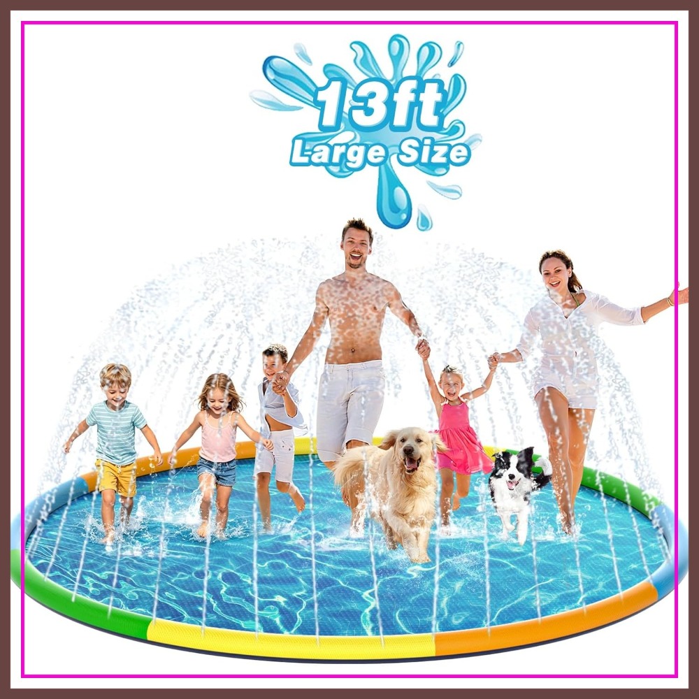 13FT Extra Large Splash Pad, T - Kids Outdoor Water Toys avaliação e preço